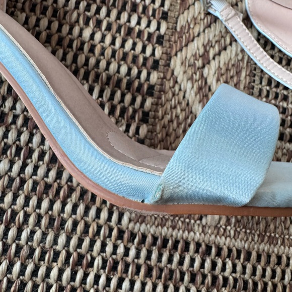 KAILEE P. Powder Blue Satin Stiletto Heels Size 8 - Picture 8 of 8